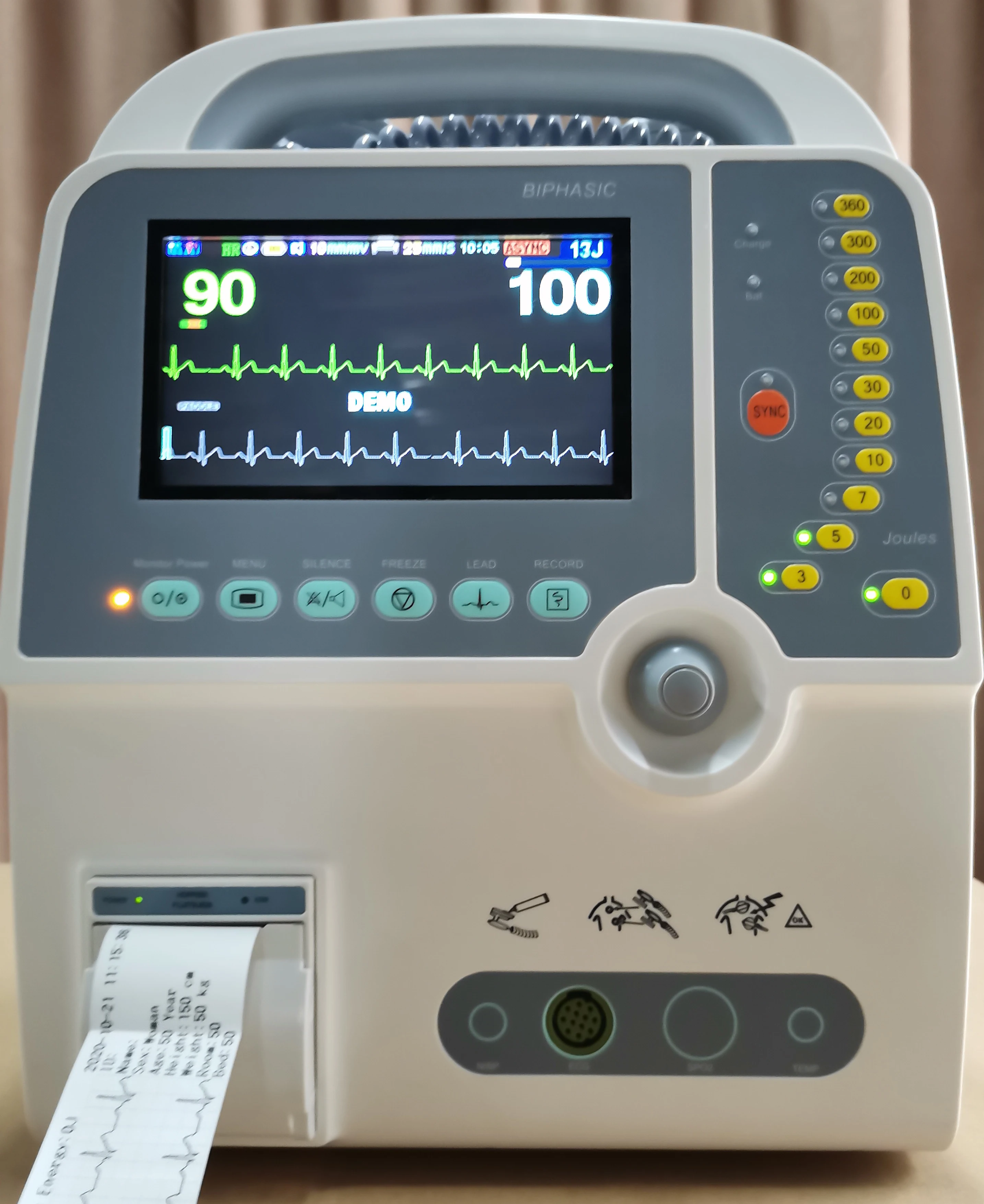 Фото Медицинская больница Emergency AED Автоматическая внешняя бипазовая с функцией №5
