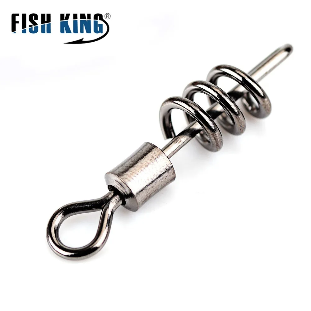 

Screw Rolling Swivel Stainless Steel Fishing Convenient Connector FISHKING Fast Lock High Qnality Material 3/0#-10#