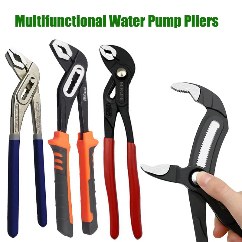 

Pump Pipe Adjustable Pliers Combination 7/8/10/12inch Multi-function Plumber Pliers Tool Water Wrench Universal Plumbing Water