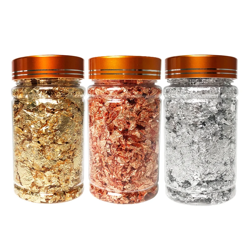 

Съедобная Золотая фольга 4 г, украшение для торта, десерта, роспись ногтей, Золотая и серебряная фольга, фрагменты, ремесла, «сделай сам», бумага для скрапбукинга, крафт-бумага