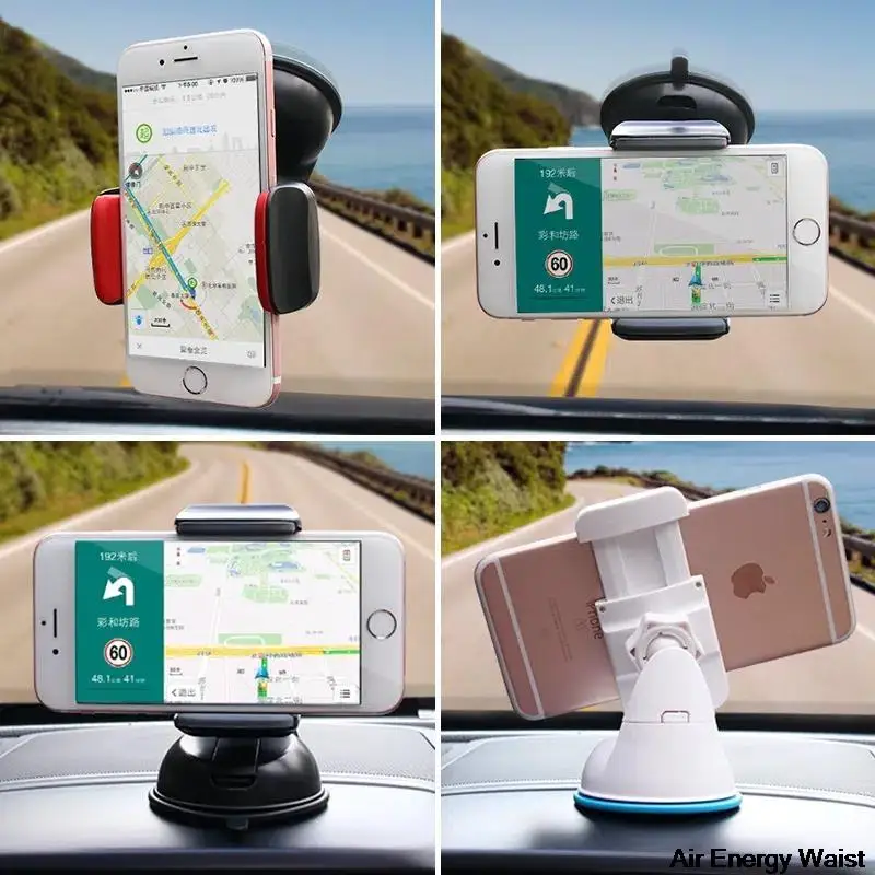 

360Degree Rotating Car Mobile Phone Navigator Bracket Universal Dashboard Front Windshield Phone Holder Suction Cup Phone Holder