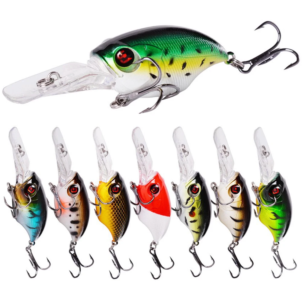 

1PCS 7.8cm Fishing Bait Long Mouth Mini 3D Eyes Fishing Lure 8 Colors Artificial Baits Lifelike Hard Bait Swimbait Fishing Goods