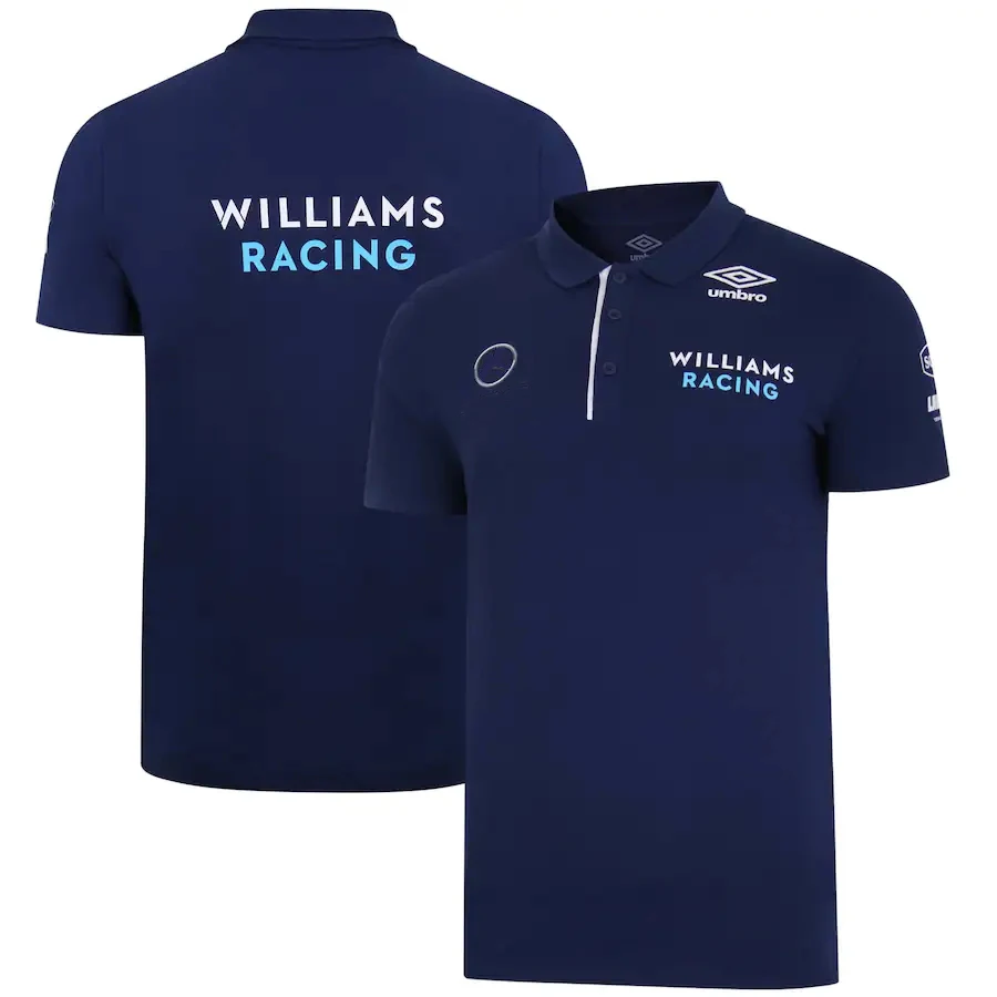 

For Mercedes Benz F1 Racing Team Polo Shirt 2021 Season Motorsport Men's Breathable Casual Short Sleeve Lapel Summer Bllue