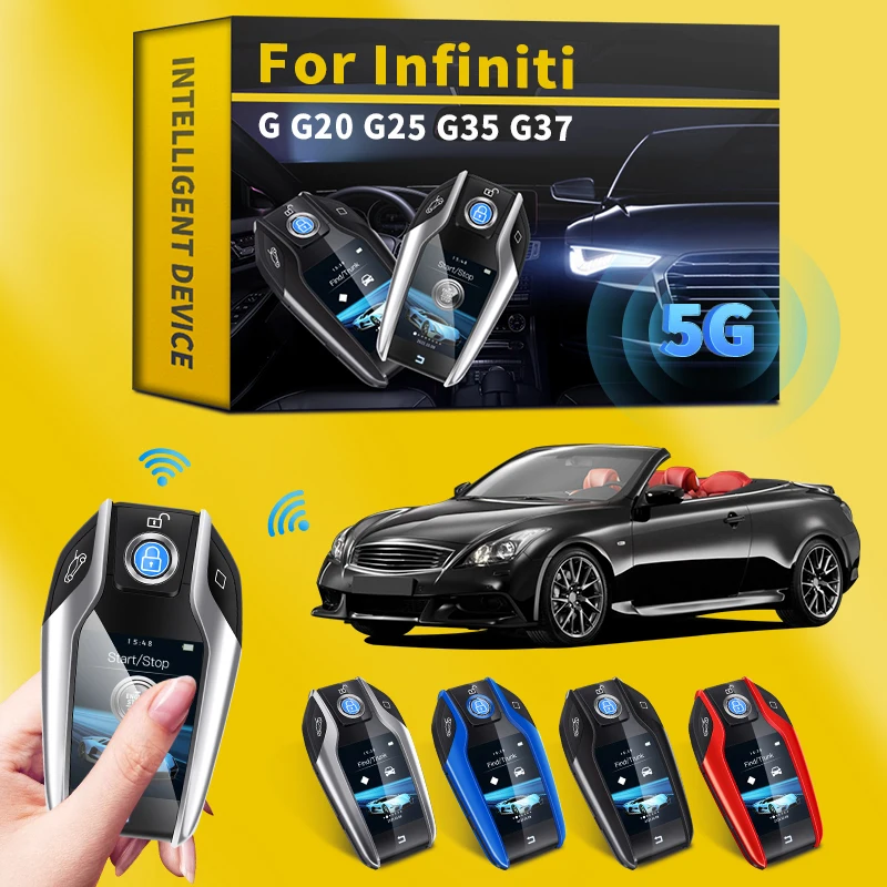 

For Infiniti G G20 G25 G35 G37 Car Retrofit Universal Upgraded Version of Intelligent Remote Control Car Key LCD Screen Display