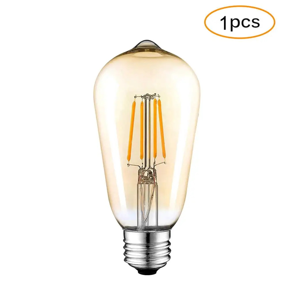 

Винтажные светодиодный лампы Эдисона E27 ST64 4W Винт для лампочки накаливания Эдисона светодиодный светильник энергосберегающие светодиодный лампы теплый белый 2700K