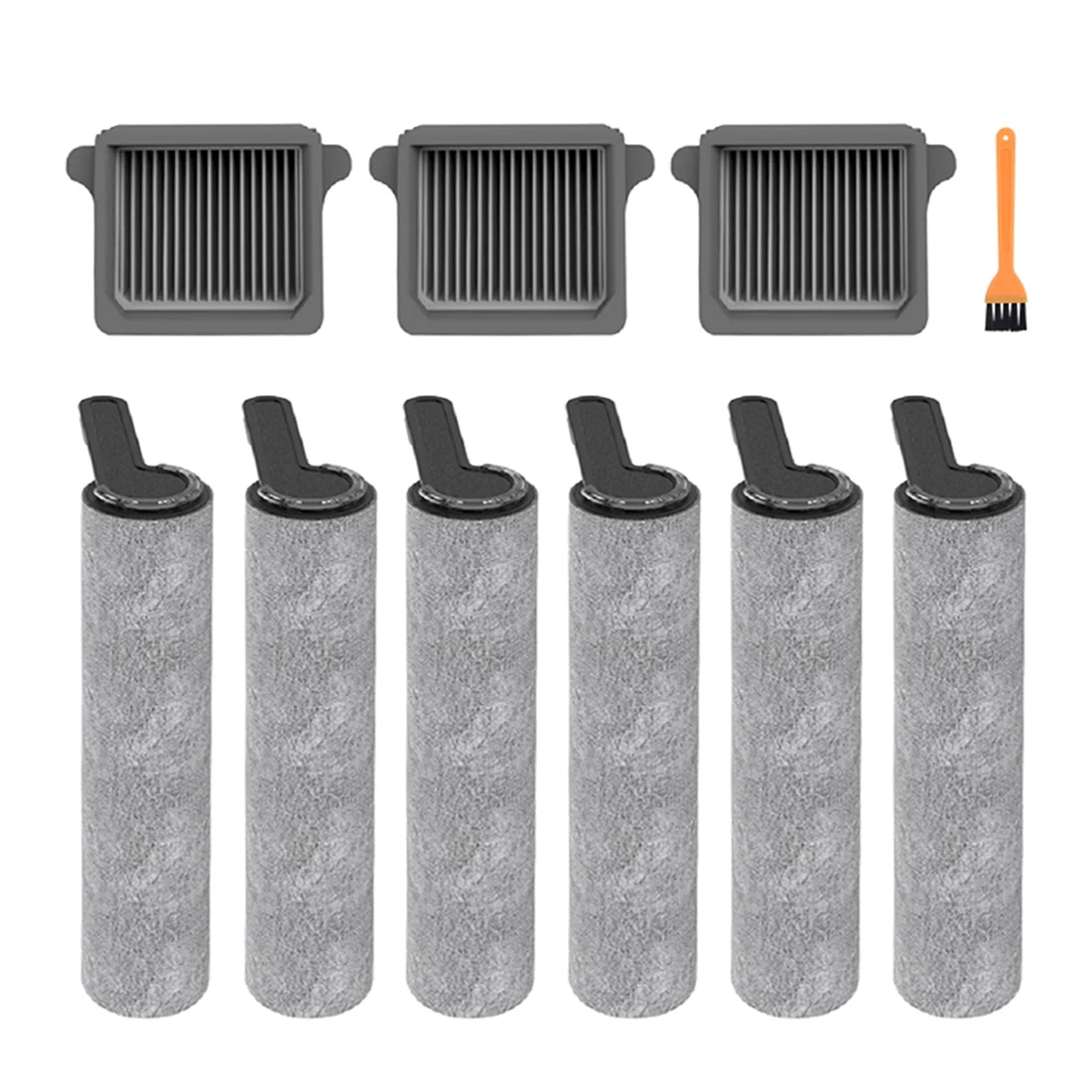

10Pcs Roller Main Brush and HEPA Filter Suitable for Tineco IFloor 3.0 Cordless Wet Dry Vacuum Cleaner Parts Replacement