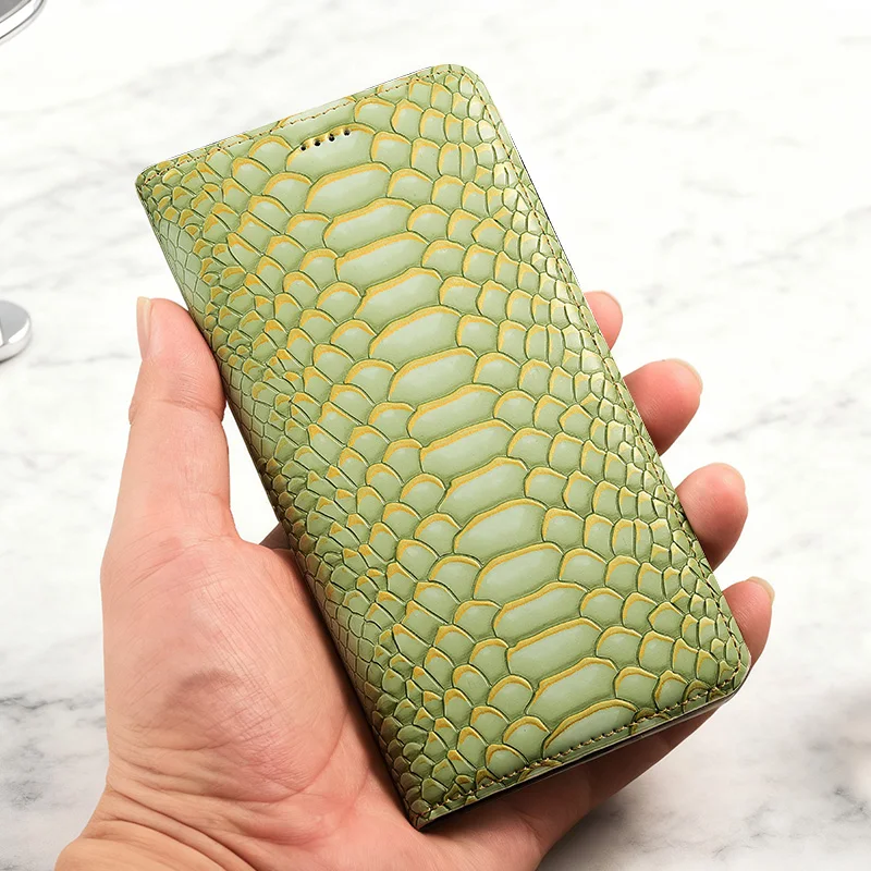 Фото Роскошный кожаный чехол-флип для Huawei Nova 6 5 4 3 2 i SE Pro Plus с узором под кожу питона №4