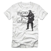 wehrmacht soldier standing fire mg42 machine gun t shirt short sleeve 100 cotton casual t shirts loose top size s 3xl