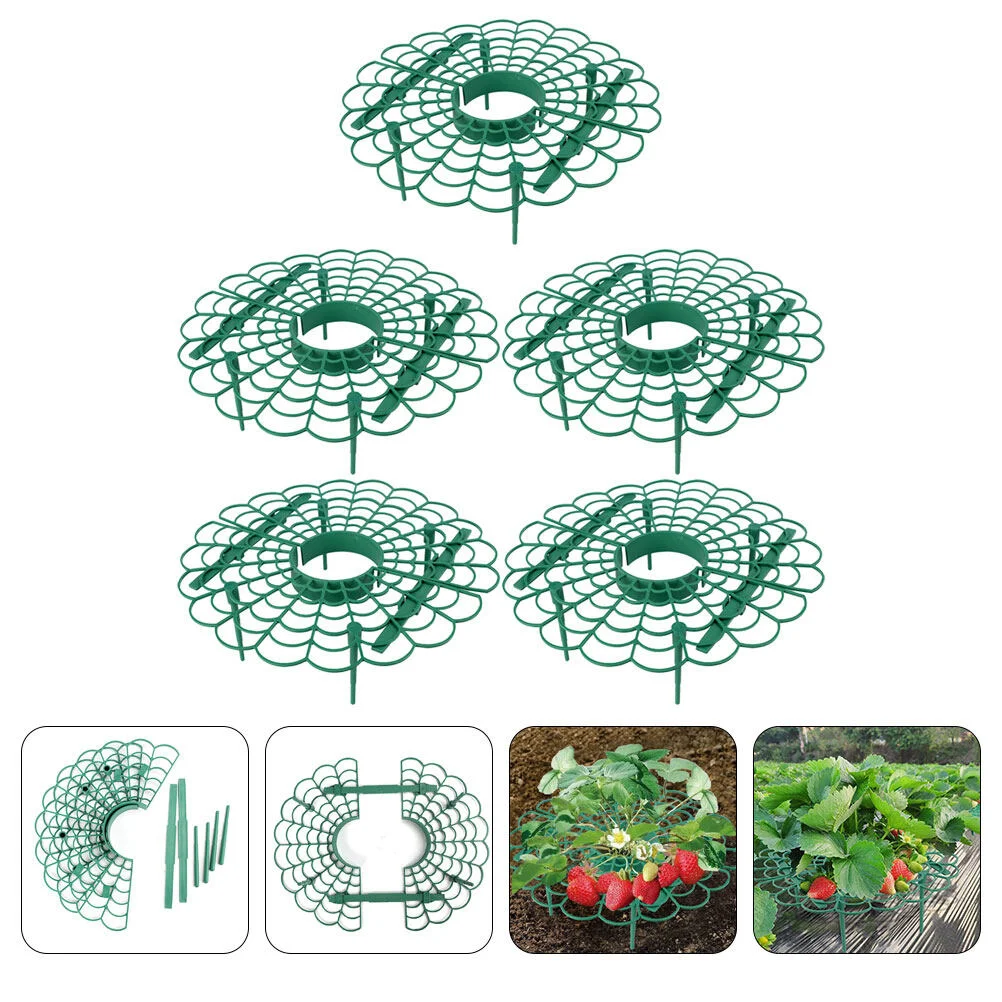 

5 Pcs Strawberry Stand Frame Holder Growing Support Bracket Climbing Supports Plastic Garden
