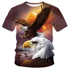 Мужская футболка с принтом Феникса и орла, Повседневная футболка в стиле Харадзюку С 3D-принтом пламени, 20226XL, лето 110