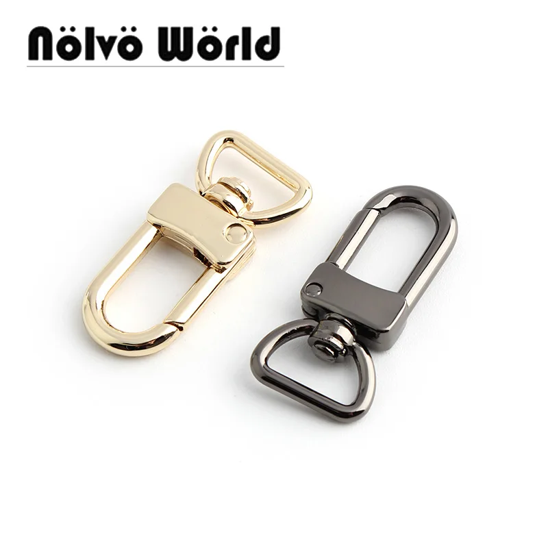 

10-50pcs 4 Colors 36x12mm 1.2cm Durable Clasps Clips Swivel Carabiner Metal Bag Buckle Keychain Snap Buckles