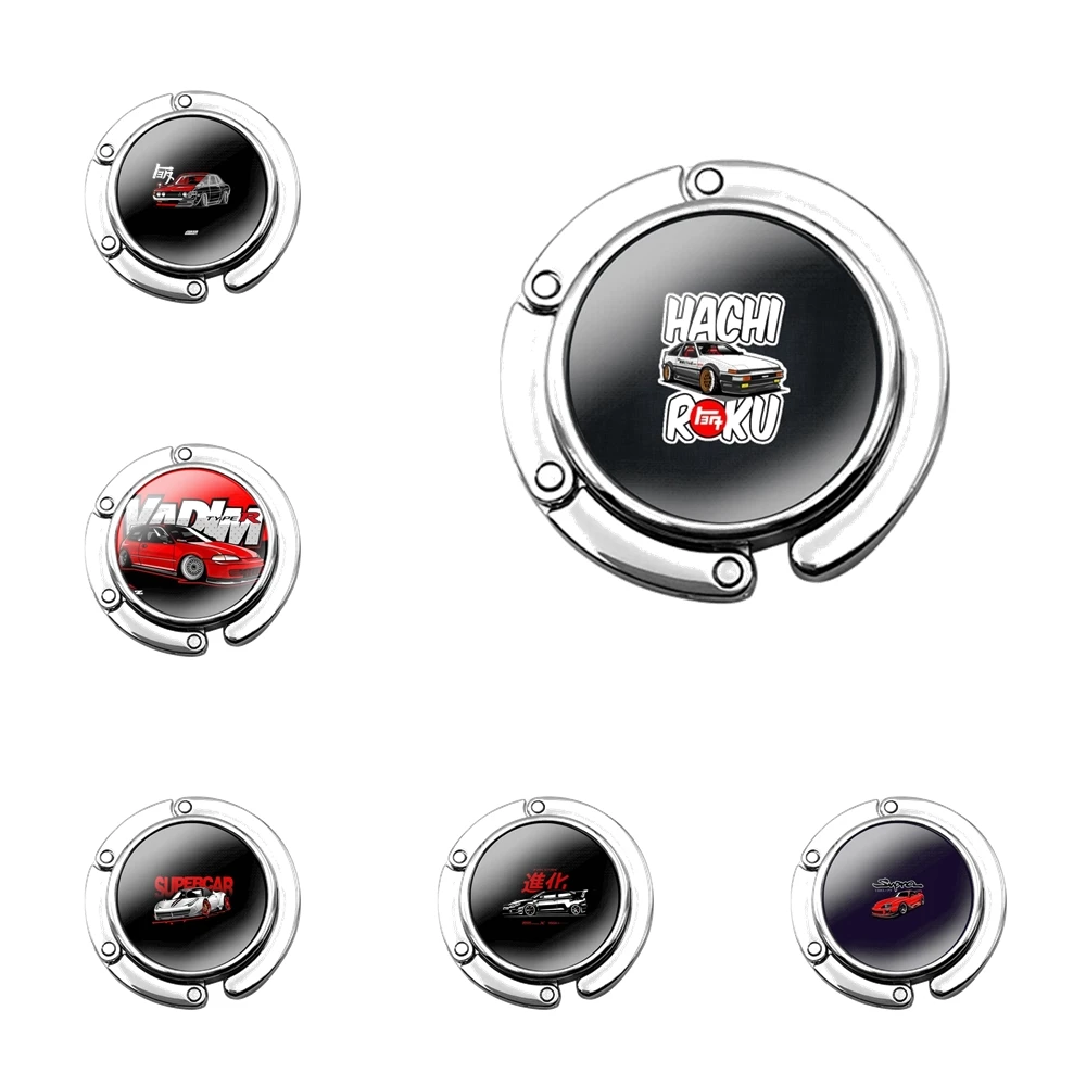 

Автомобиль eat sleep JDM модный креативный мультяшный складной кошелек для влюбленных крючок для женского стола сумка для хранения складной Декор крючок для стола