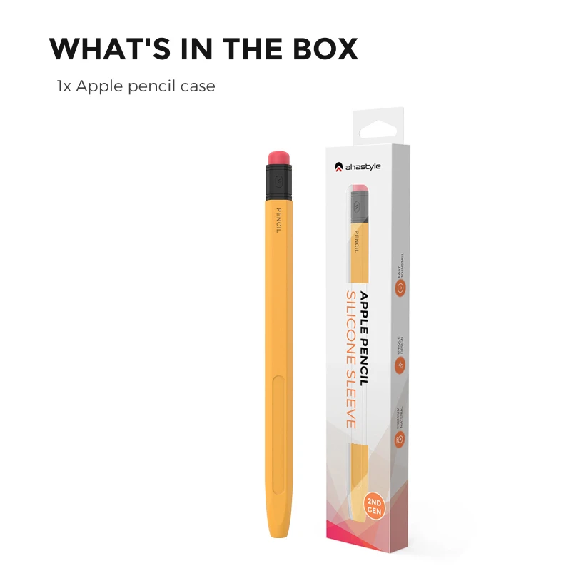 

1PC Soft Silicone Pencil Case For Apple Pencil 1st And 2nd Generation Scratchproof IPad Stylus Pen Case tablet Accessories