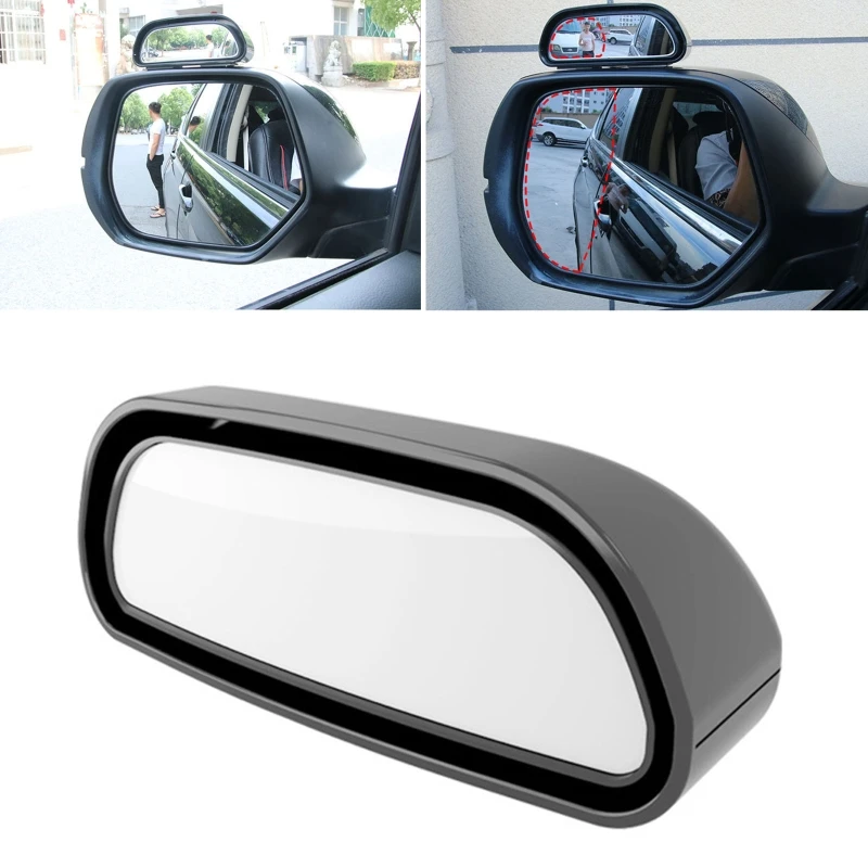 

Car Blind Spot Reversing Parking Auxiliary Mirror Waterproof High Defination Glass Convex Rearview Wide Angle Adjustable