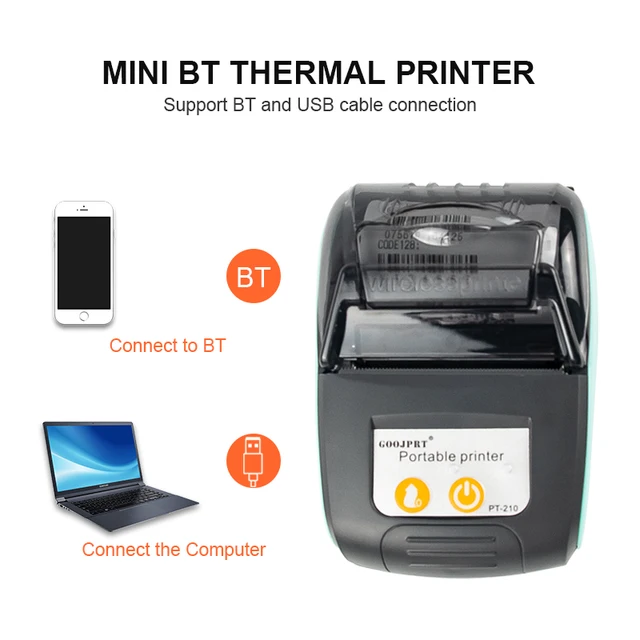 Mini Portable Thermal Printer Bluetooth For Phone Portable Printer Machine For Small Business 58mm Wireless Receipt Impresora 6