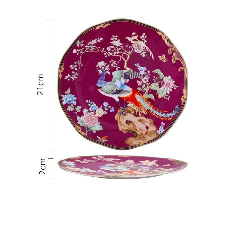 

Керамическая тарелка с изображением птиц