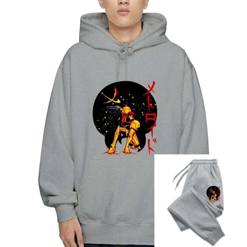 

Толстовка с капюшоном Spacelabs, трансформер, месть, Побег из Zebes, японское аниме Harajuku, крутой свитер, толстовка, мужская мода, уличная толстовка, желтый