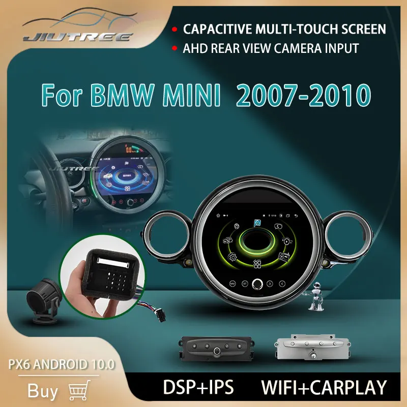 

Android10.0 автомобильный радиоприемник, аудио плеер, мультимедийный GPS для BMW Mini 2007-2010, беспроводной Carplay, GPS-навигация, HD стерео головное устройст...