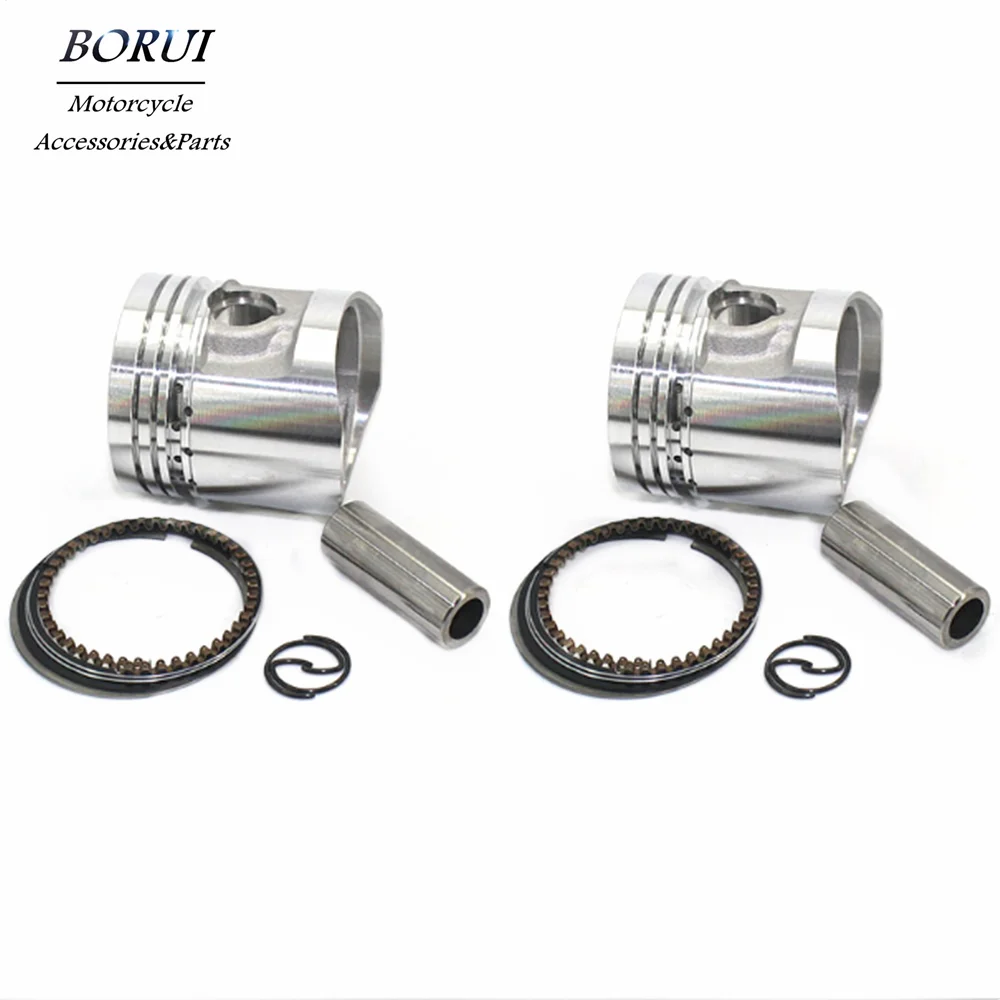 

2Sets Motorcycle Performance Parts 44mm Engine Cylinder Kit Piston Ring Set For Honda CB125T CBT125