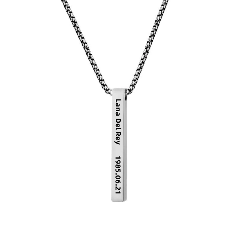 

1pc Singer Lana Del Rey Necklace For Women Birthday Titanium Steel Collares Jewelry