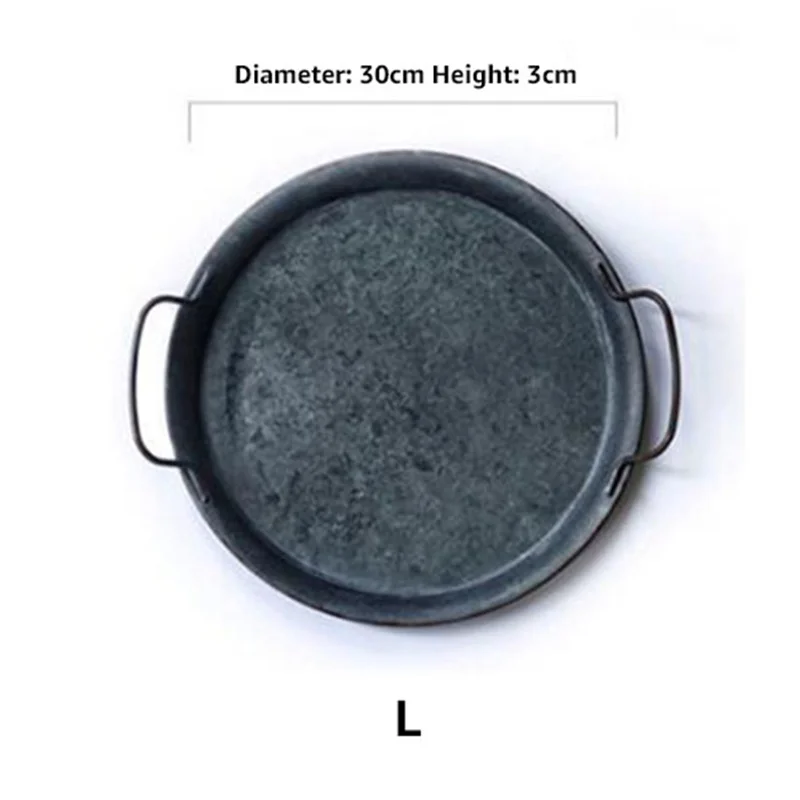 

Металлическая круглая тарелка Wrought Iron