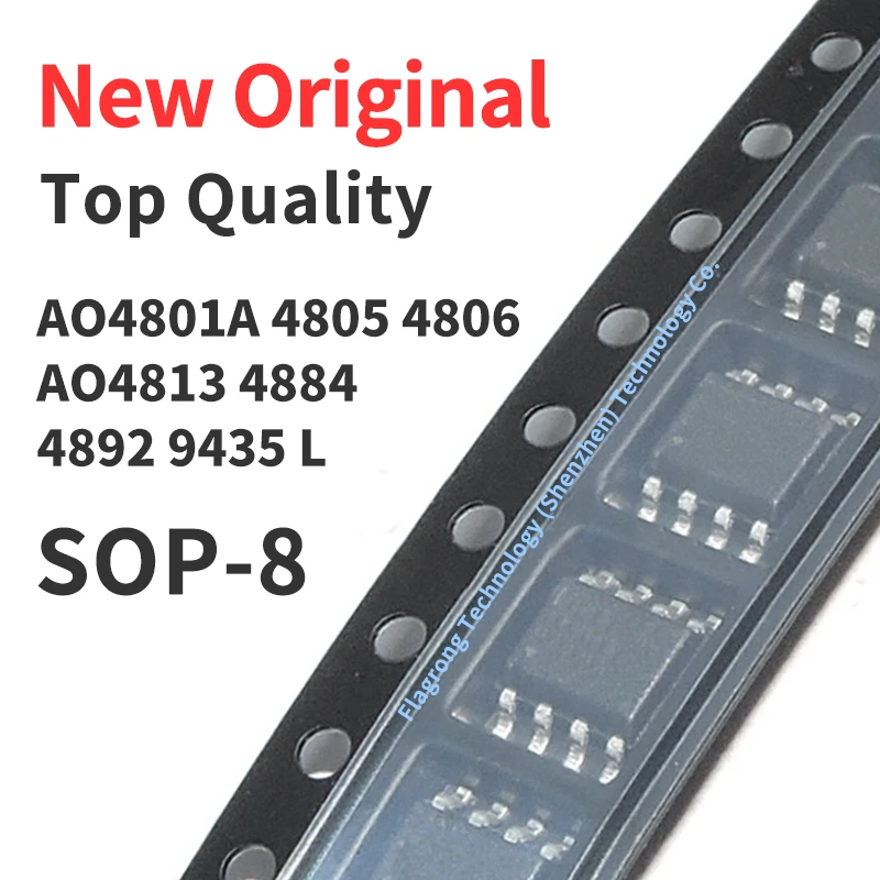 

Чип AO4801A AO4805 AO4806 AO4813 AO4884 AO4892 AO9435 L SOP-8, новый оригинальный чип, 10 шт.