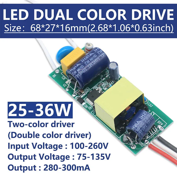 

DT&ZM Двухцветный светодиодный драйвер 1-3Вт