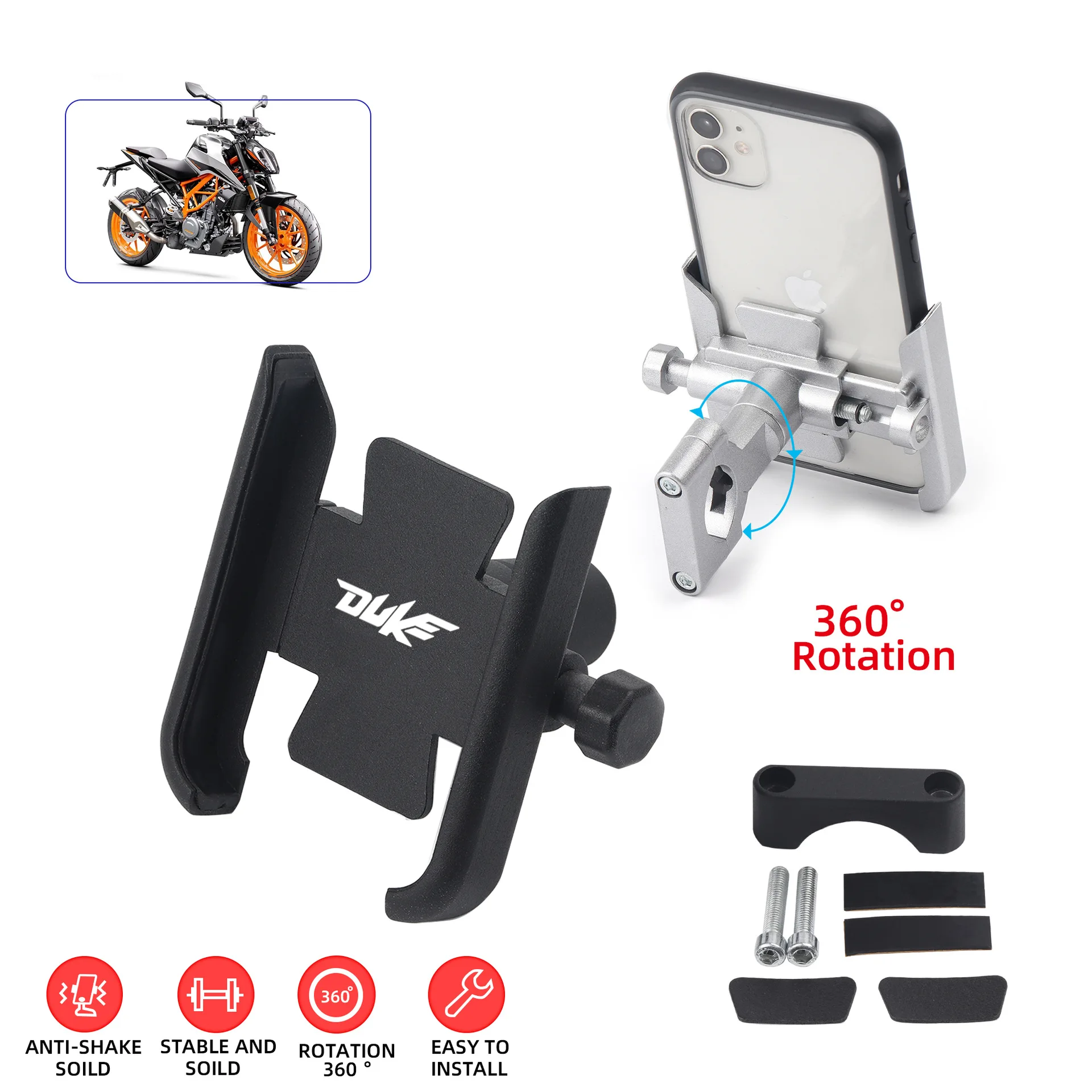 

Для DUKE 125 200 390 790 990 1190 1090 мотоциклетное зеркало заднего вида с держателем GPS подставка кронштейн аксессуары