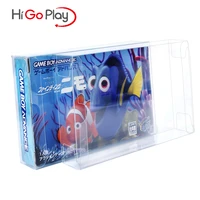 5pcs pet plastic carts clear cib case protector sleeve box for gameboy advance gba cartridge japanese games