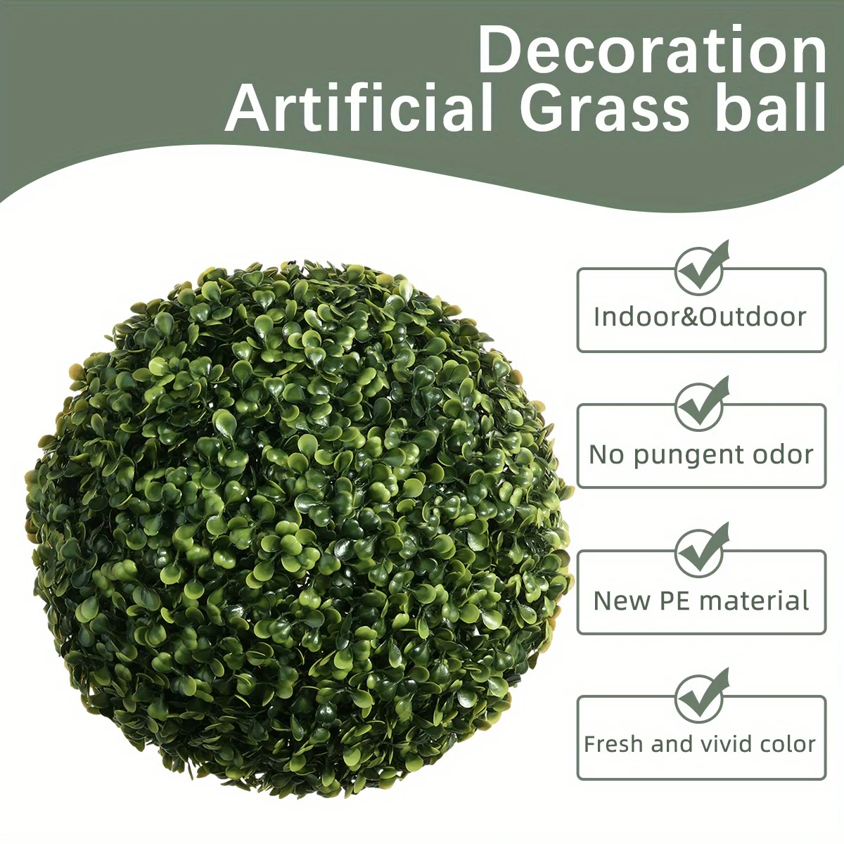 Xiya Искусственный Цветок Миланский Травяной Шар-искусственное Растение Из