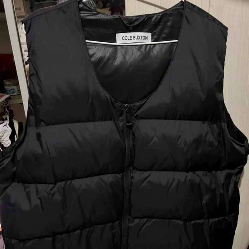 

Новинка, классический однотонный нишевой пуховой жилет Cole buкстон, повседневный жилет Cole buкстон, Мужской и Женский Свободный жилет