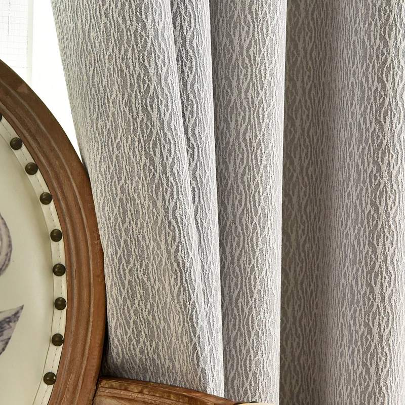 

Новые простые современные светло-серые однотонные индивидуальные легкие Роскошные американские затеняющие шторы для гостиной, столовой, с...