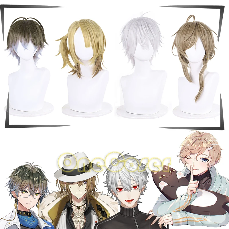 

Парик для косплея Vtuber Ike Eveland Ike Luca Kaneshiro Kanae Kuzuha Hair Luxiem термостойкие волосы + парик шапочка для хэллоуина