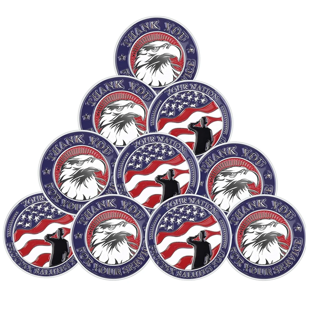 

Thank You for Your Service Military Gifts for Men Women for Veterans Day Gifts US Military Challenge Coin
