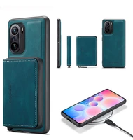jeehood luxury magnetic split body high capacity leather phone case for xiaomi mi 11t 11tpropoco f3mi 11iredmi note11 proplus