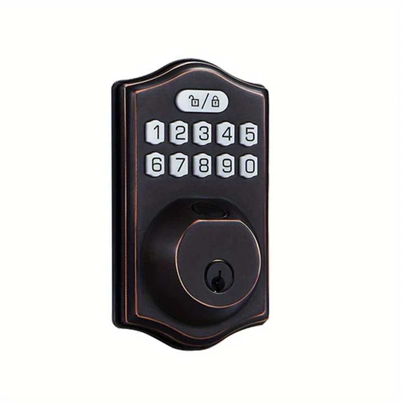 

Fingerprint Door Lock Keyless Entry with Electronic Keypad Latch Automatic Lock Anti-Peeping Password Door Lock Easy To Install