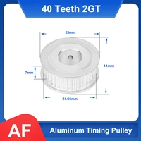 40 teeth 2gt timing pulley bore 4566 3581012 15mm aluminum synchronous wheels 3d printer parts for width 6mm timing belt