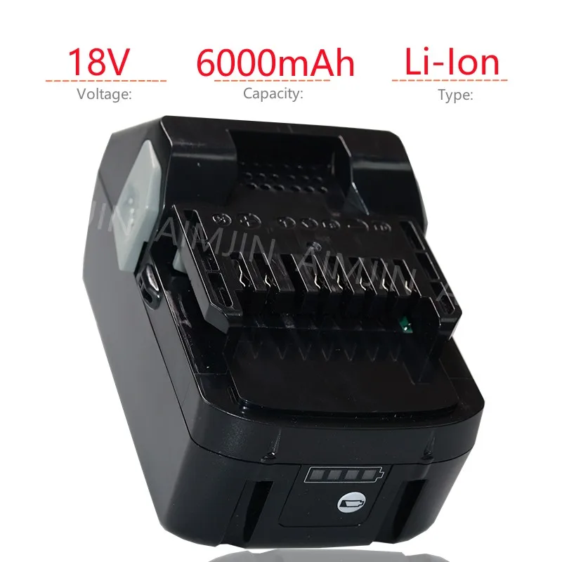 Сменный литий-ионный аккумулятор 18 в 6000 мАч для HITACHI BSL1820 BSL1840 BSL1850 BSL1860B BSL1830B