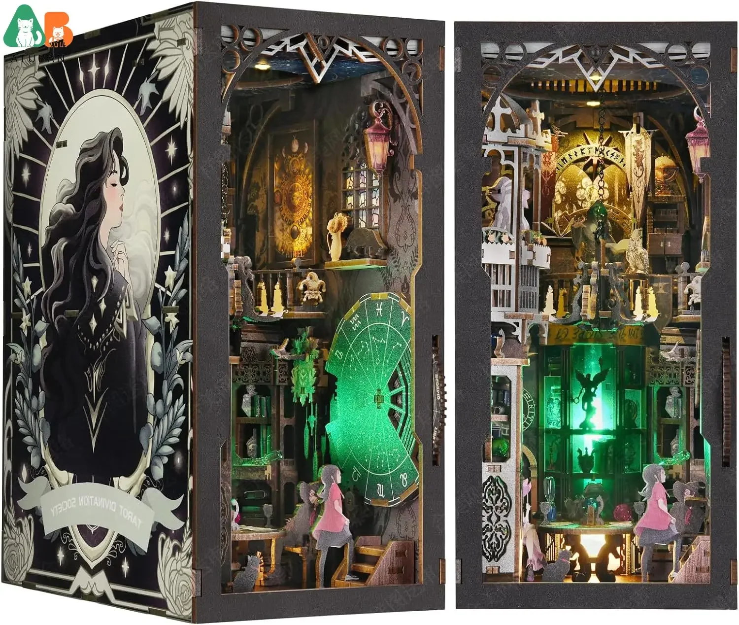 KLYM-DIY Book Nook Kit деревянная 3D-головоломка набор миниатюрных домиков украшение для