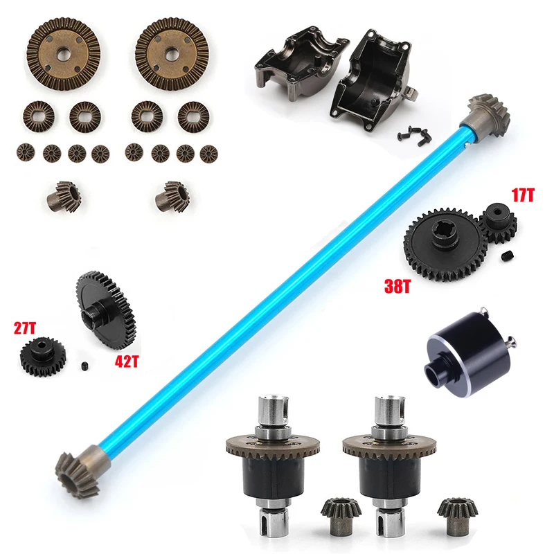 

Wltoys A959 A959-B RC Car Spare Parts Upgraded metal Original Differential Gear Reduction Gear Motor Gear Differential Box Set