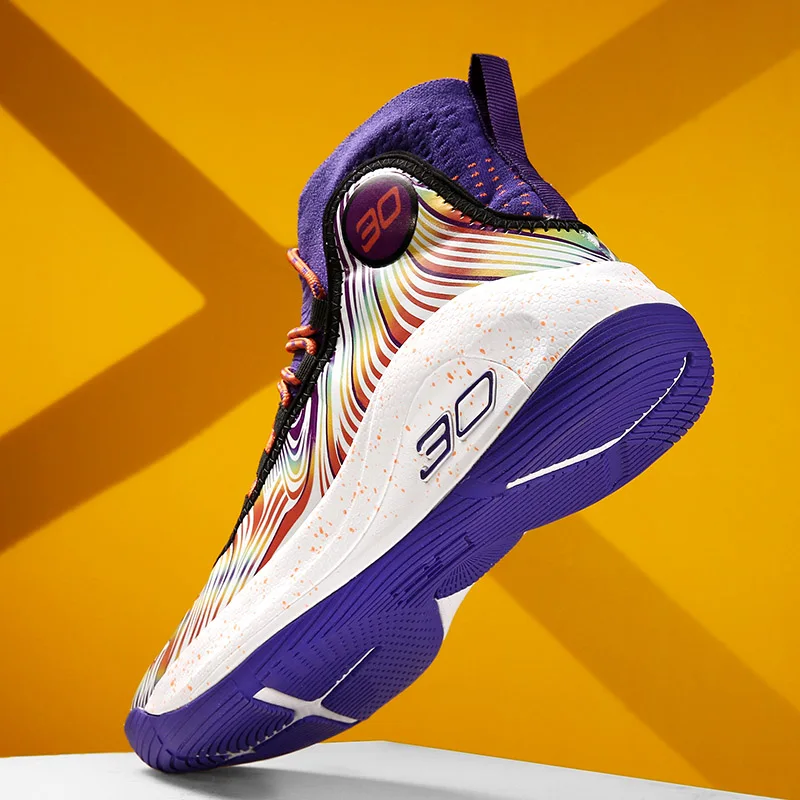 Men's Basketball Shoes Breathable Cushioning Non-Slip Wearable Sports Shoes Gym Training Athletic Basketball Sneakers for Women