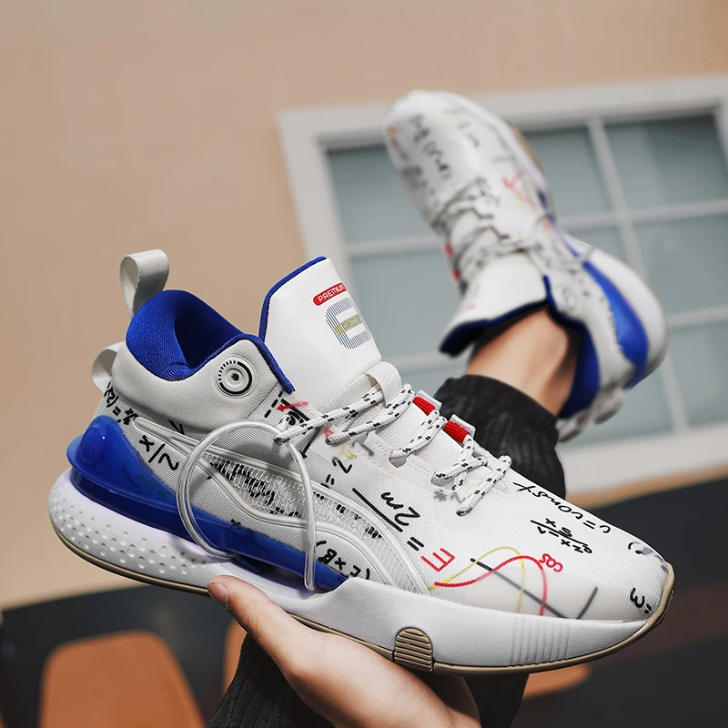 2022 Professional Men's Basketball Sneakers New Orange Basketball Shoes For Men Anti-skid High Top Sports Shoes Men basket homme