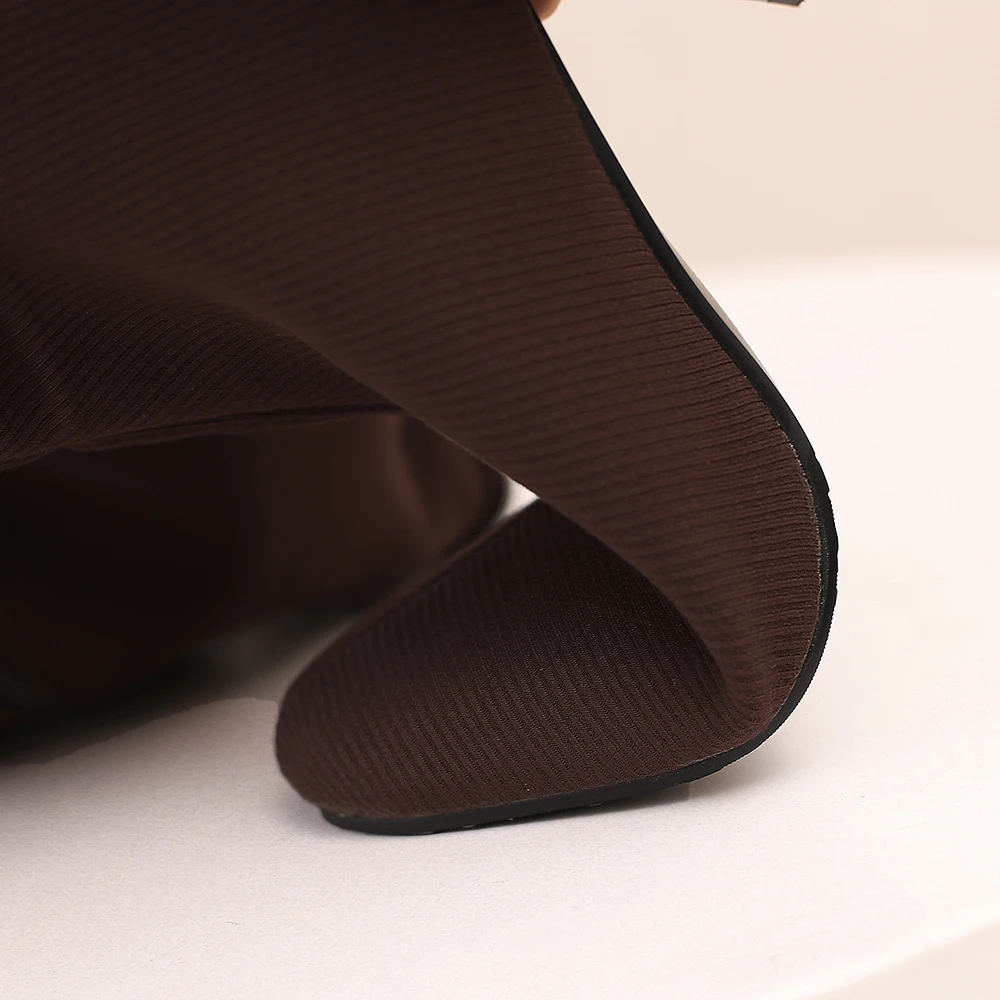 2024 зимние удобные женские сапоги до колена розового цвета горячие офисные туфли