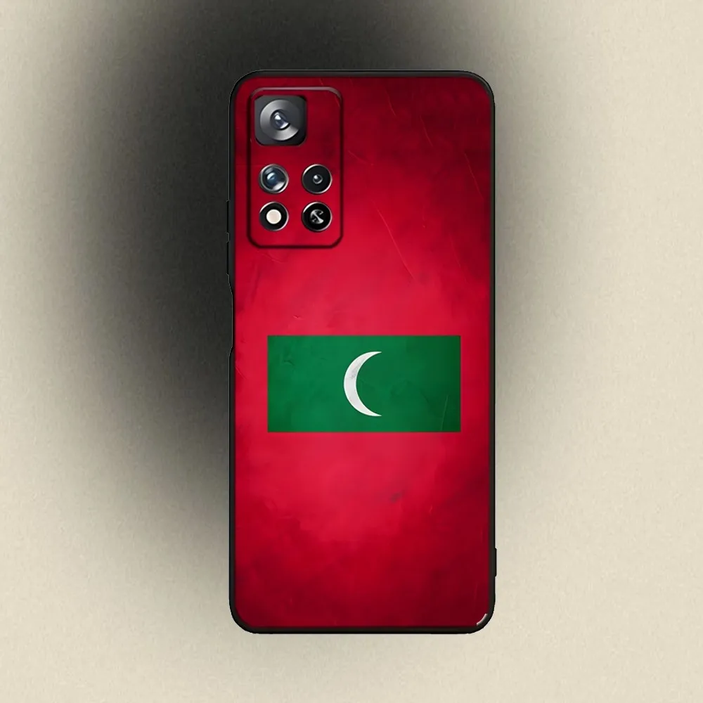 MALDIVES Map Phone Case For Samsung Galaxy A20 A21s A22 A31 A32 A52 A53 A72 73 A80 A91 Soft Black Cover
