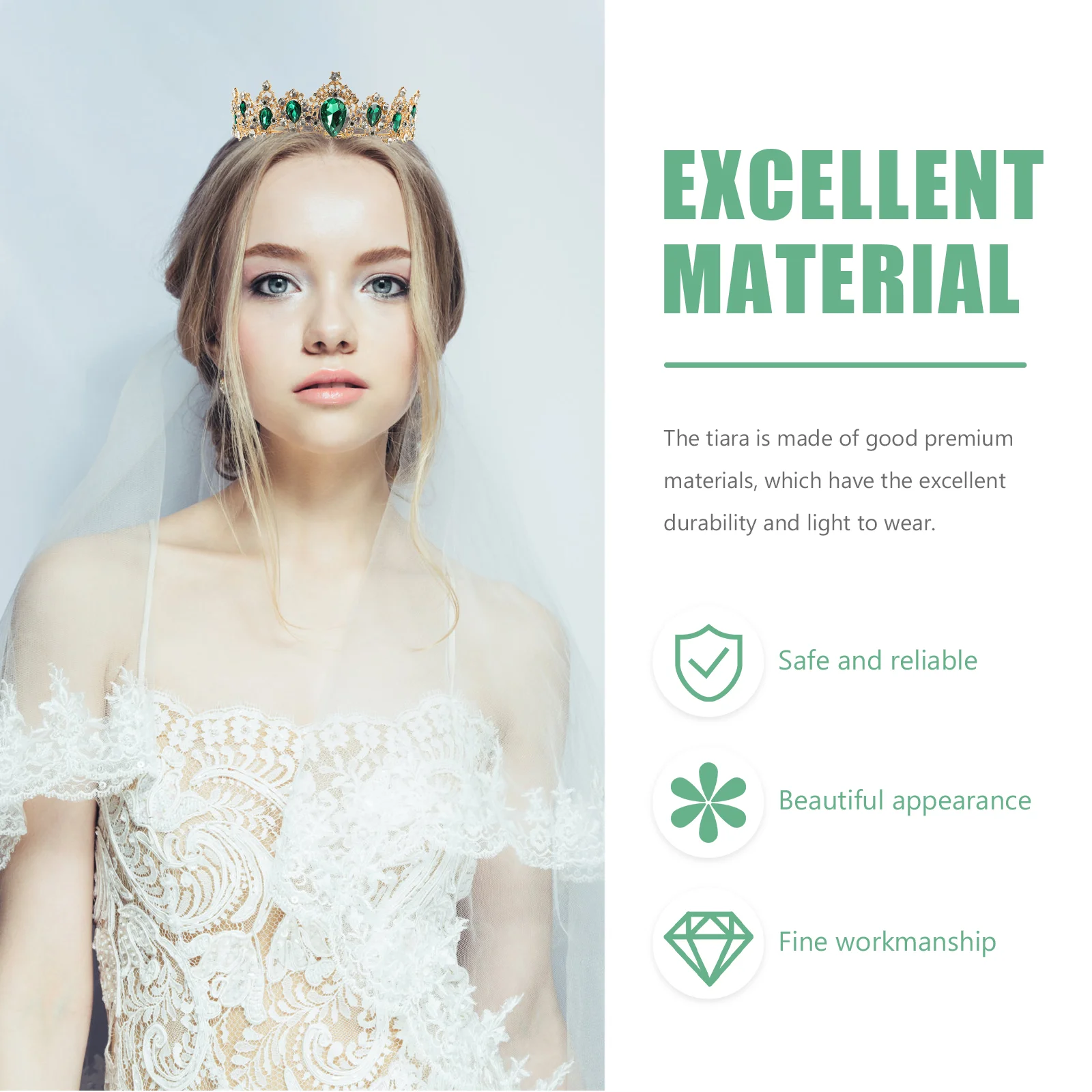 Тиара Корона для женщин Свадебный головной убор со стразами Royal Bride Quinceanera