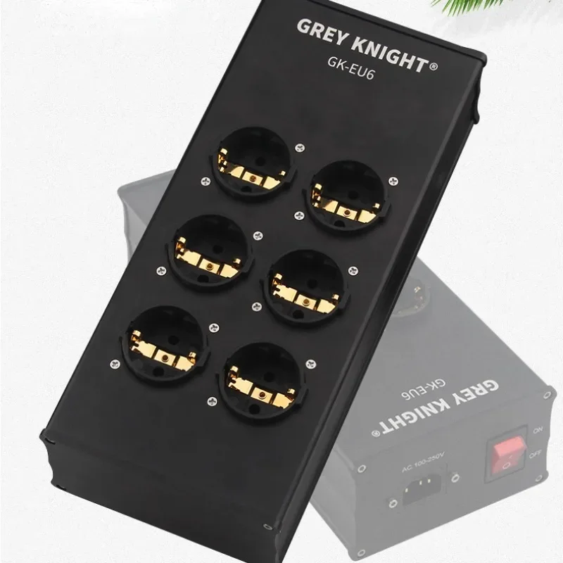 Hi-Fi аудио кондиционер переменного тока очиститель 6-удерживающий алюминиевый