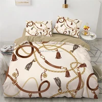 luxury 3d bedding set europe queen king double duvet cover set bed linen comfortable blanketquilt cover bed set pale brown