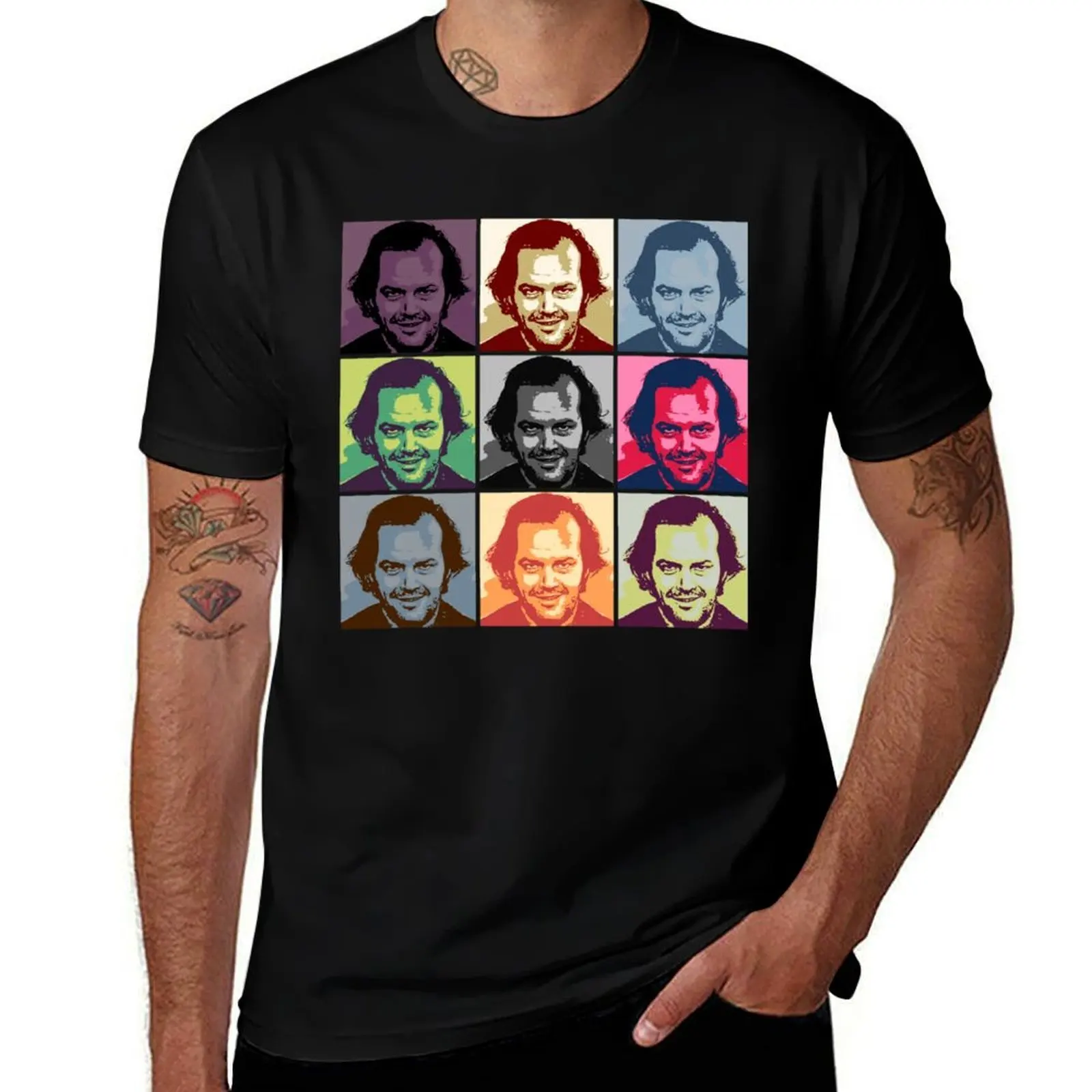 Фото Футболка Jack Nicholson Torrance Shining Iconic Pop Art, повседневная универсальная футболка для мужчин №1