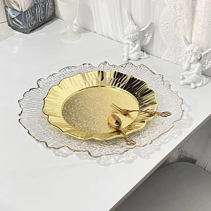 100 шт. 13-дюймовая тарелка для зарядного устройства пластиковый декоративный