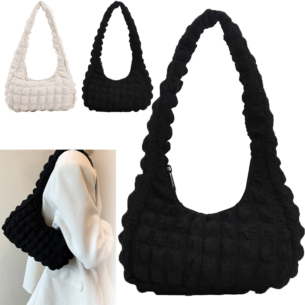 

Light Canvas Portable Bubble Flower Tote Bags Shopping Women Bubble Hobo Bags Cloth Fabric Cute Handbag for Women Birthday Gifts